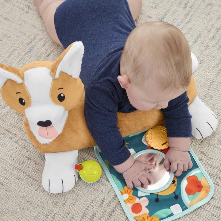 Produktbild Fisher-Price 3-in-1 Hündchen Spielkissen für Bauchlage mit 3 Spielzeugen (Multilingual)