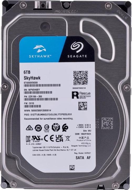 Produktbild Seagate SkyHawk (6 TB, 3.5", CMR)