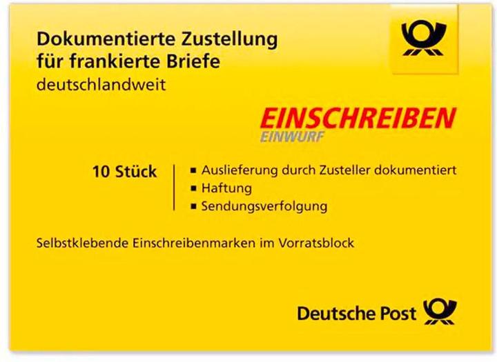 Immagine prodotto Deutsche Post 10 Tedesco €2,35 Francobolli raccomandati autoadesivi
