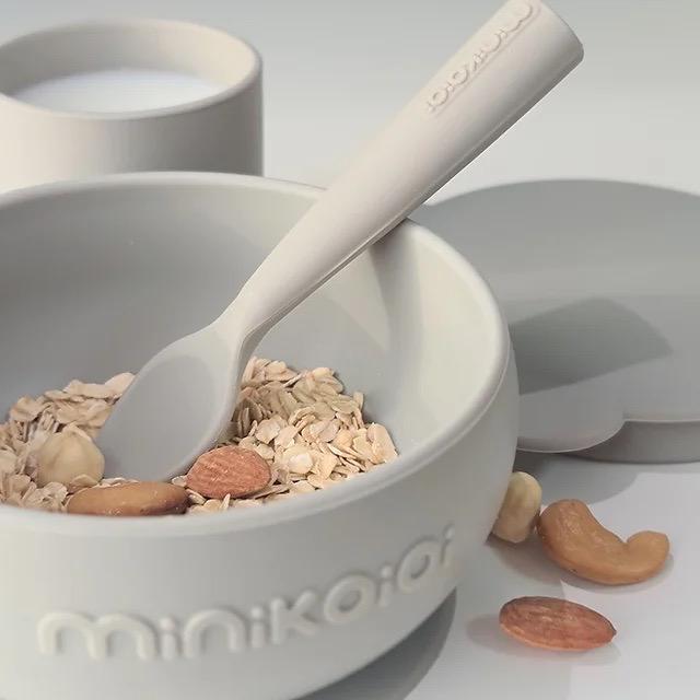 Produktbild Minikoioi BLW Set I Schüssel mit Deckel + Löffel + Becher