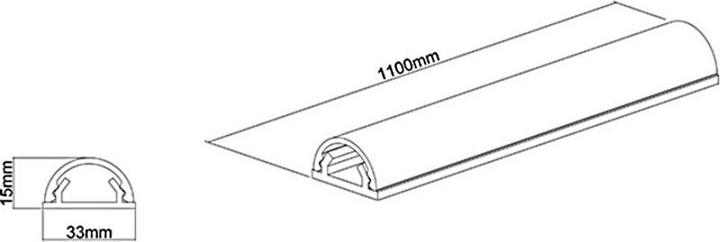 Image du produit Multibrackets Chemins de câbles en aluminium (Conduit, 110 cm)