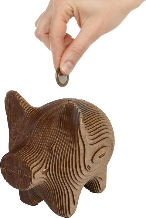 Produktbild Eco Wood Art Spardosen-Puzzle aus Holz - Schwein