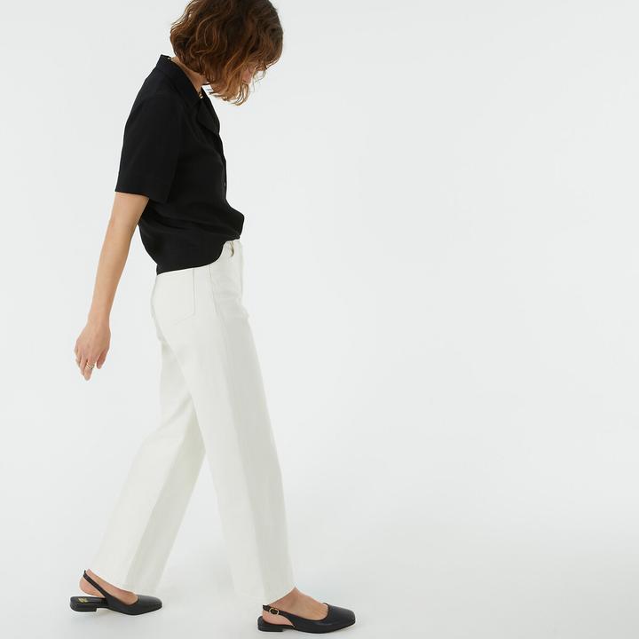 Produktbild La Redoute Collections Kurzärmelige Bluse mit Reverskragen (42)