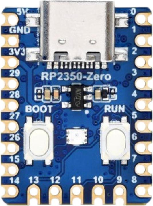 Produktbild WaveShare RP2350-Zero Mini Raspberry Pi Pico basierter MCU