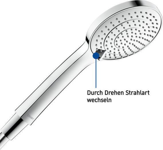 Immagine prodotto Duravit Doccetta 3jet 110 MinusFlow, UV65201 (3 Tipi di raggi, 9.50 l/min)