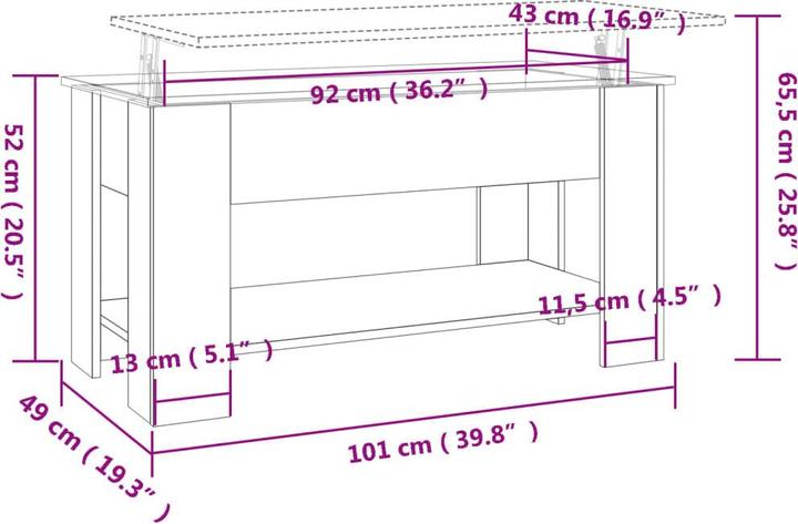 Produktbild VidaXL Vadin (101 x 49 x 52 cm)