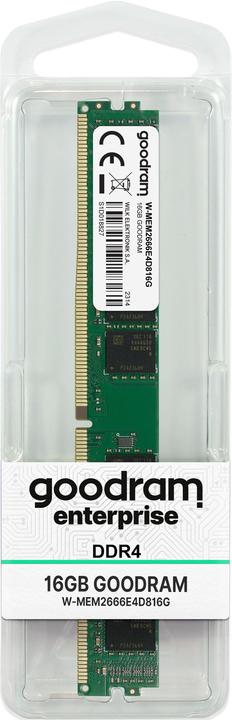 Immagine prodotto Goodram W-MEM2666E4D816G Modulo di memoria GB DDR4 ECC (1 x 16GB, 2666 MHz, DDR4-RAM, U-DIMM)