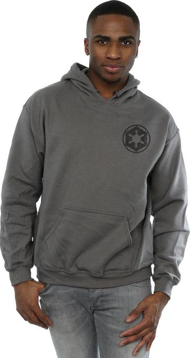 Produktbild Star Wars The Mandalorian Galactic Empire Insignia Breast Print Kapuzenpullover (M)