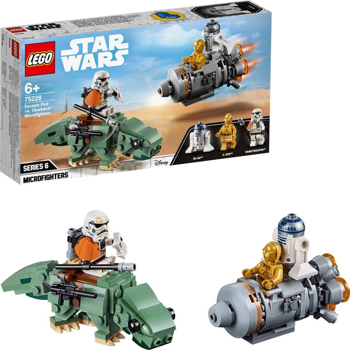 Produktbild LEGO Microfighters Escape Pod vs. Dewback (75228, LEGO Star Wars)