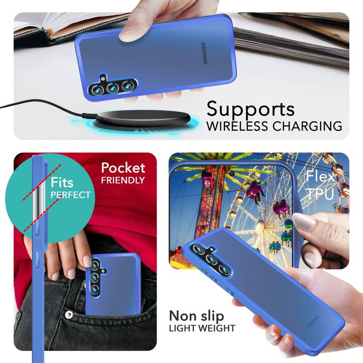 Actual product image Nalia Semi-transparent hybrid cover with protective frame (Samsung Galaxy S24+)