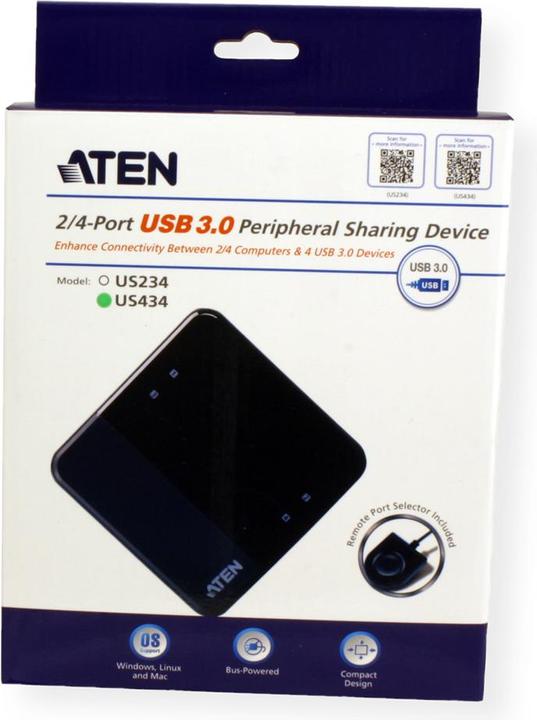 Actual product image Aten USB 3.0 Sharing Switch: 4 Port