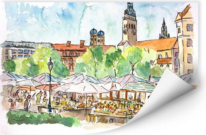Produktbild Trenddeko München - Viktualienmarkt (120 x 80 cm)