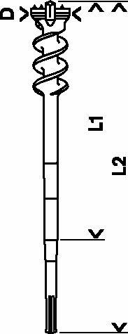 Actual product image Bosch Professional Zubehör PRO SDS max-9 break through drill bit, 80 x 850 x 1000 mm (80 mm)