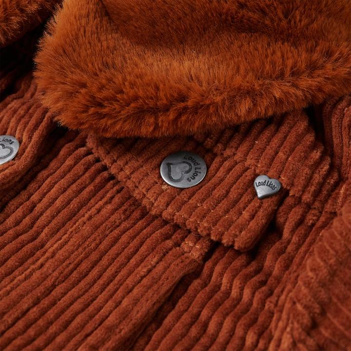 Image du produit VidaXL Veste pour enfants en velours côtelé Cognac 116,Tissu extérieur : velours côtelé (100 (116)