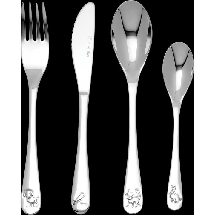 Actual product image Zilverstad Children's cutlery pets 4 pcs.