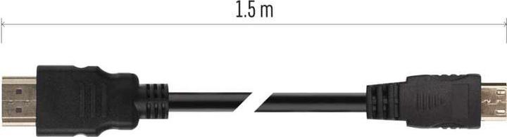 Productafbeelding Emos Hoge snelheid HDMI kabel 2.0 A plug - C plug 1,5m (1.50 m, HDMI)