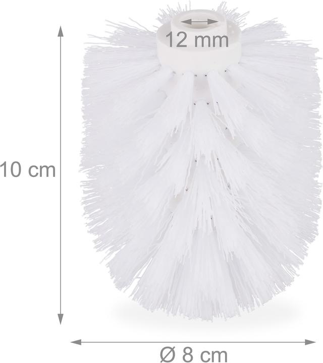Actual product image Relaxdays Toilet Brush Replacement Heads, Set of 9