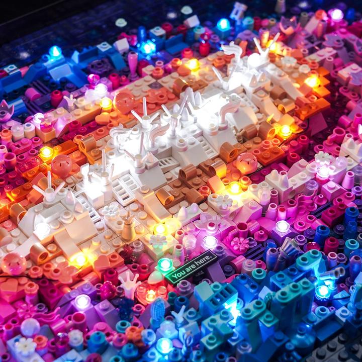 Produktbild BrickBling LED Licht Set für LEGO Die Milchstrassen-Galaxie (31212) inkl. Fernbedienung