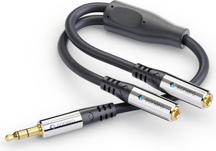 Produktbild Sonero Audio-Kabel 3,5 mm Klinke - 3,5 mm Klinke 0.25 m (0.25 m, 3.5mm Klinke (AUX))