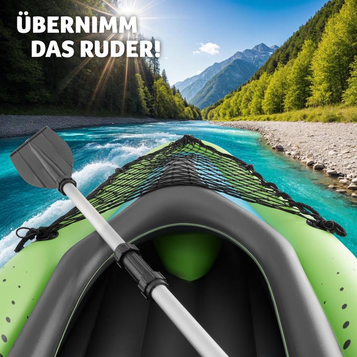 Actual product image tectake Kayak Liberty - single seater, inflatable, including paddle (1 pers.)