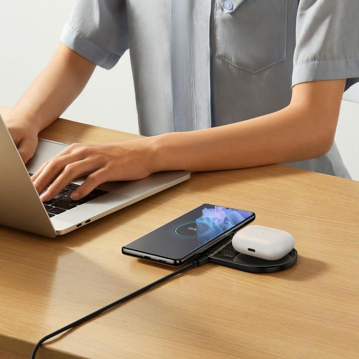 Produktbild Baseus Digital LED Display 2in1 Wireless Charger (20 W)