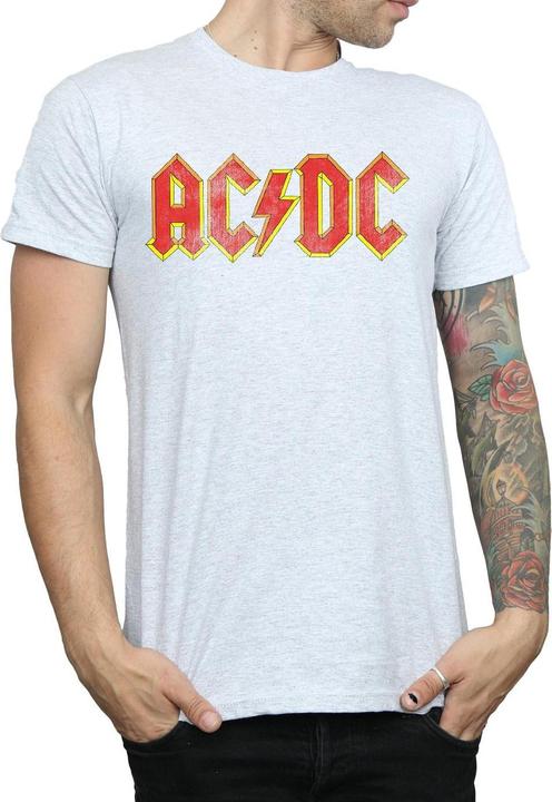 Actual product image AC/DC Mens Distressed Logo T-Shirt (3XL)