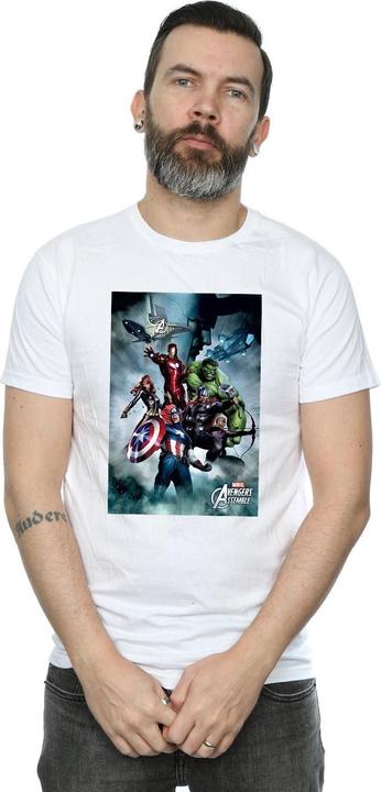 Produktbild Avengers Assemble Team Montage TShirt (XXL)