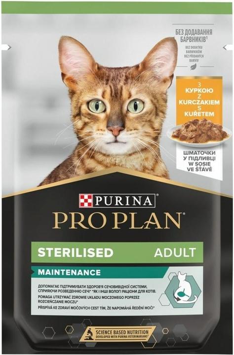 Purina Pro Plan Cat Poulet Stérilisé - Nourriture humide pour chats - 85 g (Adulte, 85 g)