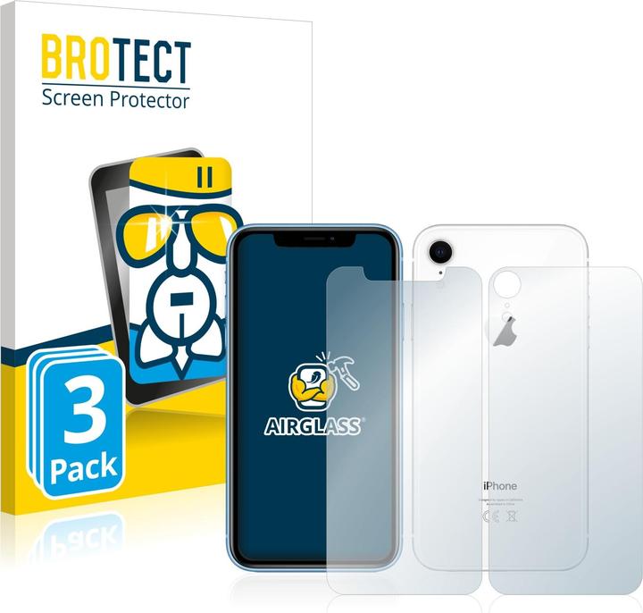 Image du produit BROTECT AirGlass Verre (3 pièce(s), Apple iPhone XR)