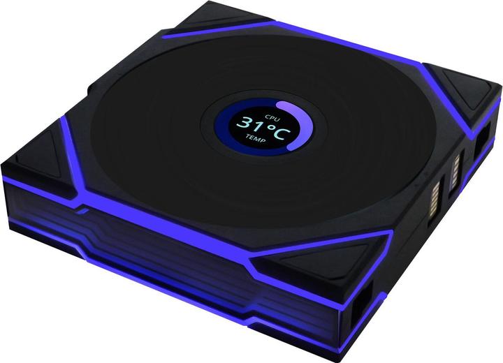 Immagine prodotto Lian-Li UNI FAN TL Wireless LCD Lüfter, ARGB, PWM, 3er-Pack inkl. Controller - 120 mm, schwarz (120 mm, 3 x)