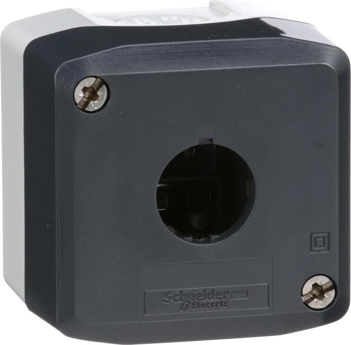 Schneider Electric Alloggiamento del pulsante 22mm 1 foro grigio