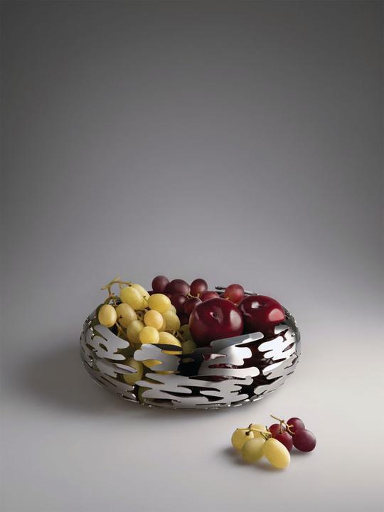 Actual product image Alessi Fruit bowl BARKNEST platinum (Ø 21 x 7 cm)