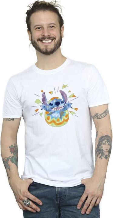 Immagine prodotto Disney Lilo & Stitch Cracking Egg Maglietta Uomo (XL)