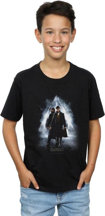 Produktbild Fantastic Beasts Newt And Dumbledore Poster TShirt Jungen (152, 158)