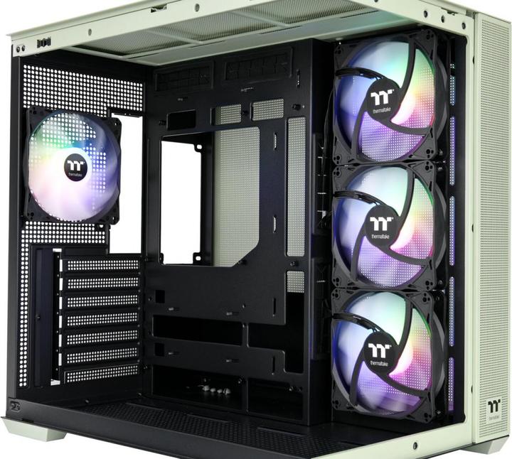 Actual product image Thermaltake View 380 TG ARGB Matcha Green (Mini-ITX, ATX, mATX)