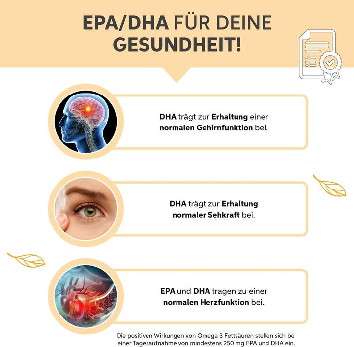 Image du produit Eltabia Capsules d'oméga 3 1000 mg d'huile de poisson haute dose 3000mg dose journalière avec 18% EPA & 12% (200 pièce(s), Capsules)
