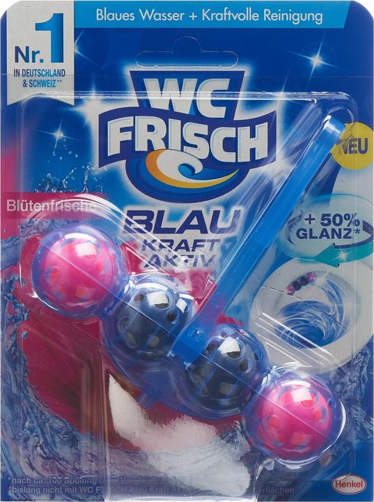 WC Frisch Kraft-Activ Blauwe Spoelbloem Versheid