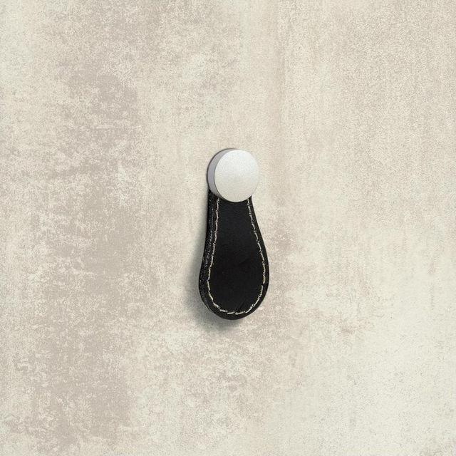 Image du produit Hettich Knopf Galati Leder schwarz