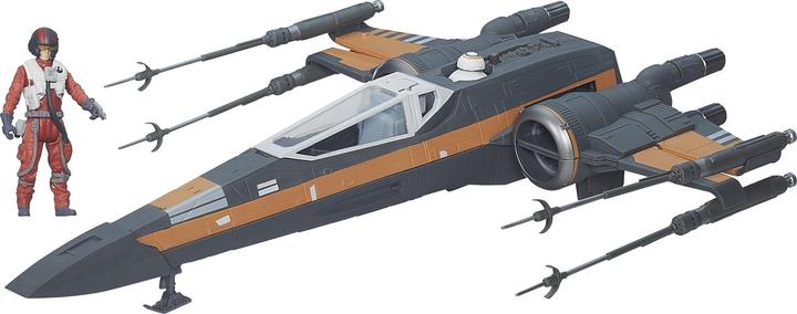 Actual product image Hasbro E7 - 3.75" Poe's X-Wing Fighter