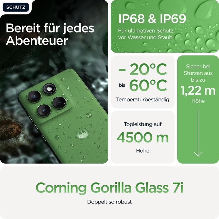 Image du produit Motorola Edge 60 (512 Go, Pantone Shamrock, 6.67", Double SIM, 50 Mpx, 5G)