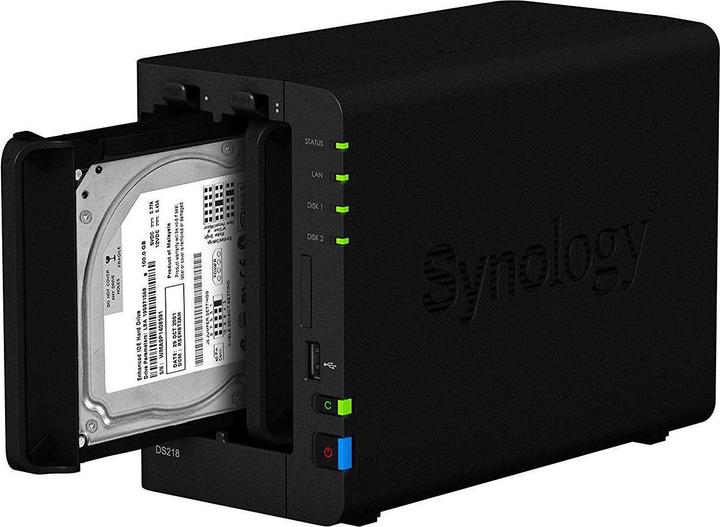 Produktbild Synology Ds218 (2 x 8 TB, WD Red Plus)