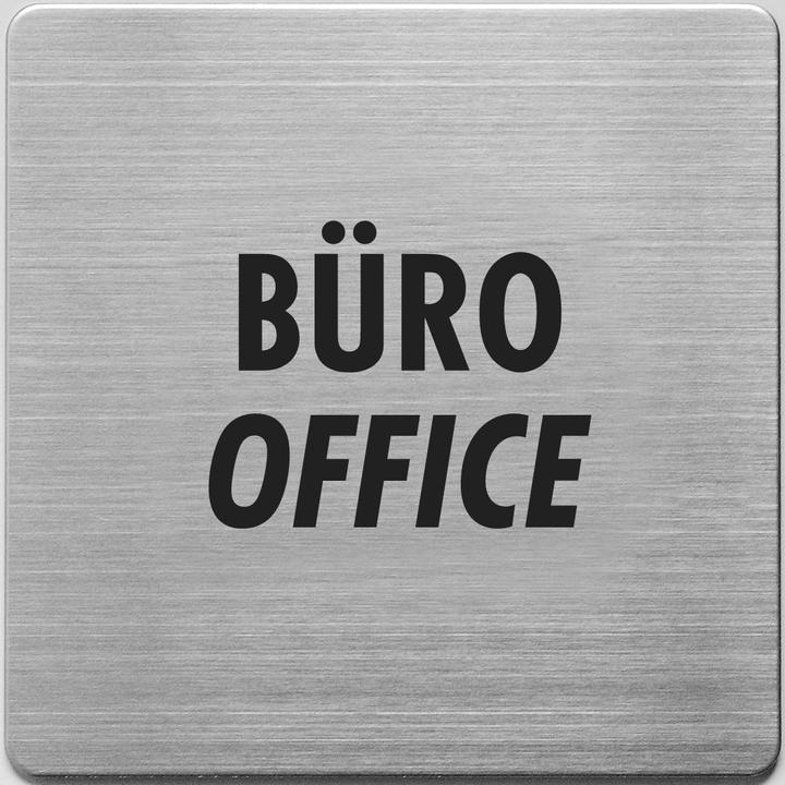 Actual product image Alco Piktogramm Büro Edelstahl selbstklebend 9x9cm