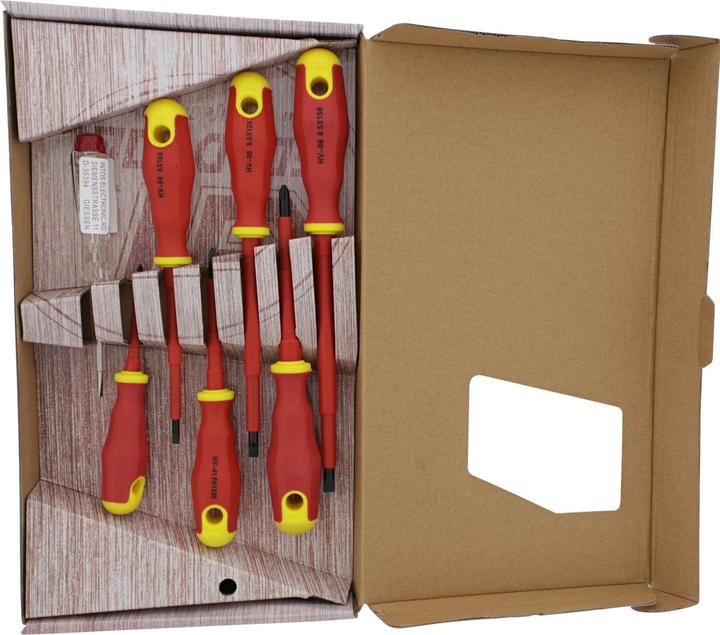 Image du produit Intertech Jeu de tournevis, 7 pièces, détecteur de tension inclus