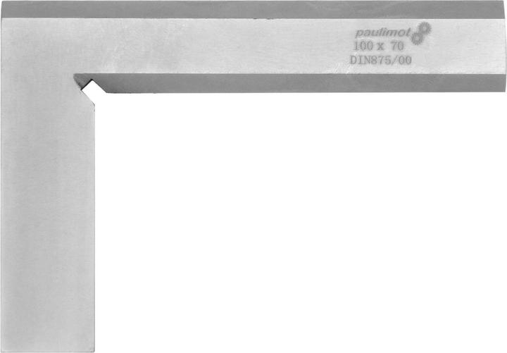 Actual product image Paulimot Präzisions-Haarwinkel 90° 100 x 70 mm, DIN 875/00, rostfrei