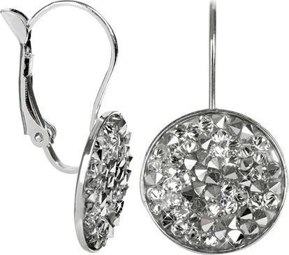 Levien Elegant Rocks Crystal Cal earrings (L)