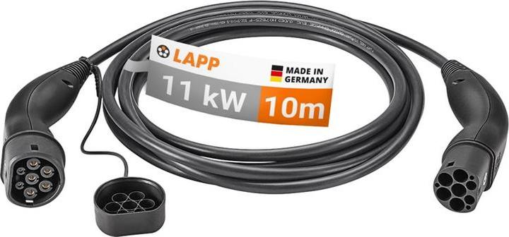 Lapp Mobility Ladekabel Typ 2, bis zu 11 kW, 10 m, schwarz (11 kW, 10 m)