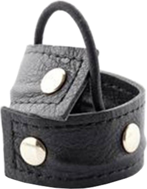 Corinne World - Leather Band Short Bendable Black (Haargummi)