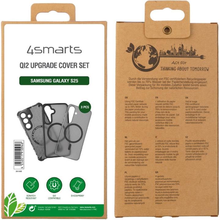 Produktbild 4smarts Qi2 Upgrade 3er Cover Set für Samsung Galaxy S25 (Samsung Galaxy S25)