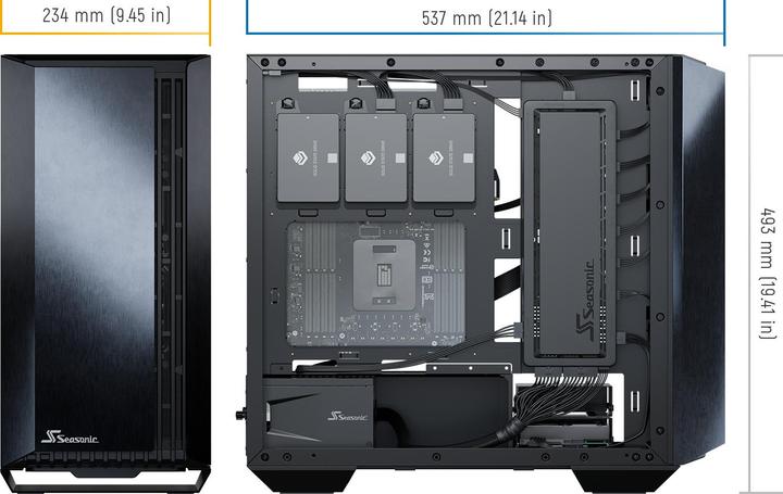 Actual product image Seasonic Syncro Q704 + Syncro DGC-650 (ATX, E-ATX, mATX, ITX)