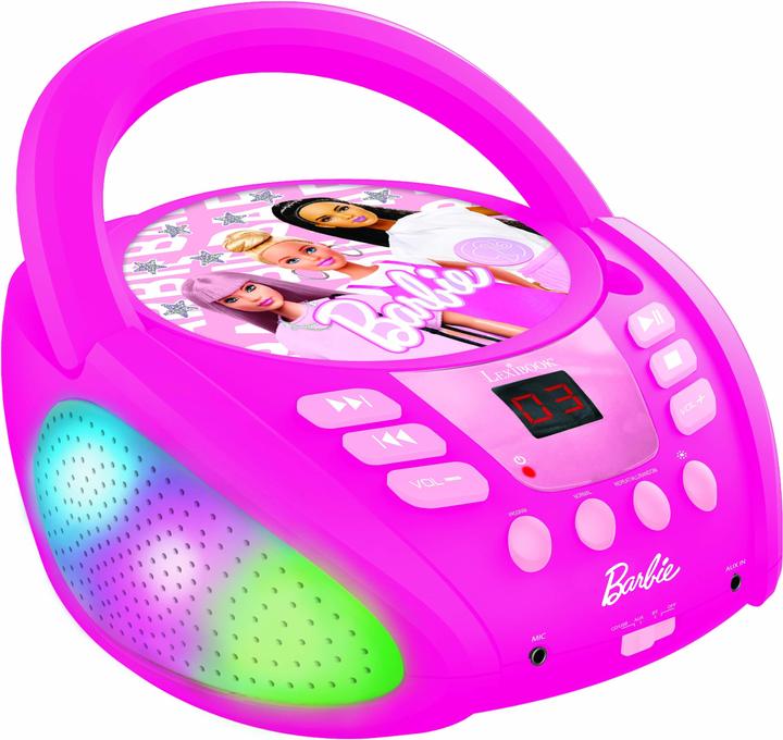 Actual product image Lexibook Barbie Bluetooth CD player with light effects (RCD109BB)
